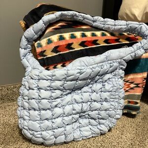 Stylish Blue Quilted Women's Bag